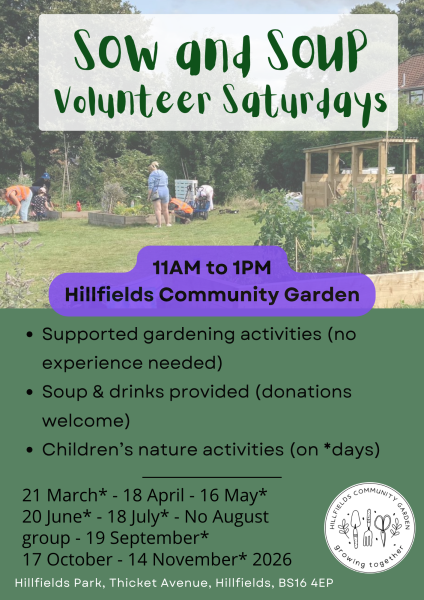 Volunteer Saturday Coordinator, monthly in Hillfields Community Garden