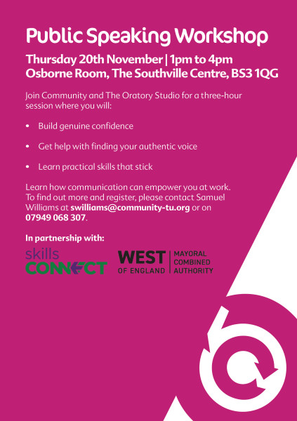 FREE sessions by Community Trade Union