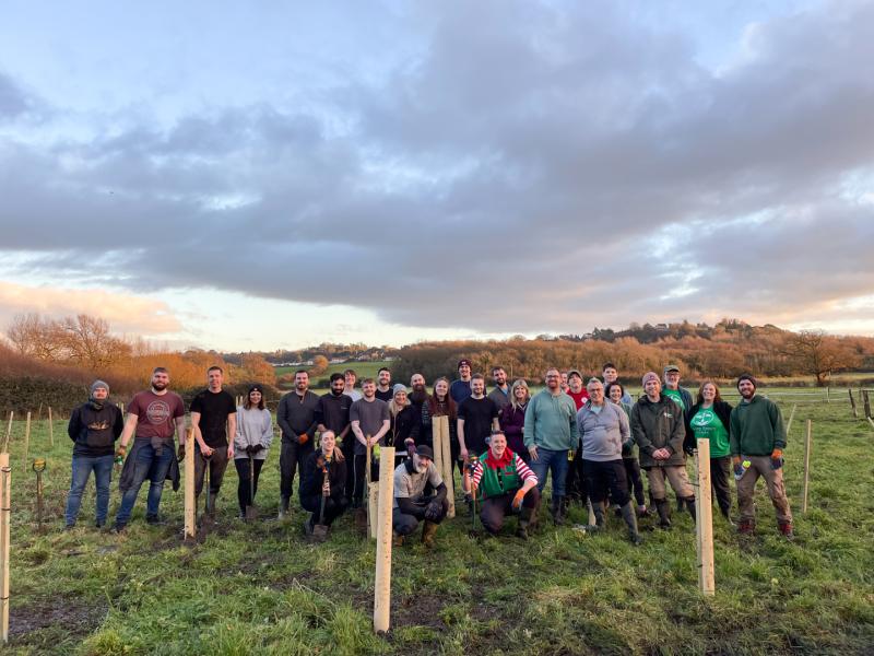 Volunteer Tree Planting with the Forest of Avon