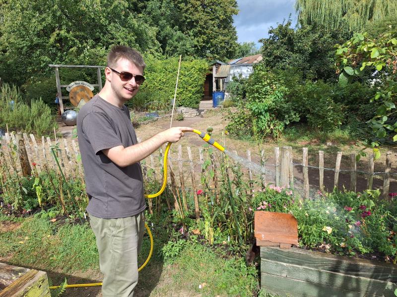 Gardening & Animal Care Support Volunteer: Helping others to garden and looking after our animals