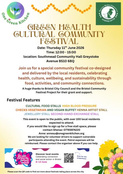 Hosted by One Green Kitchen and the Pakistani Welfare Organisation celebrating food and culture