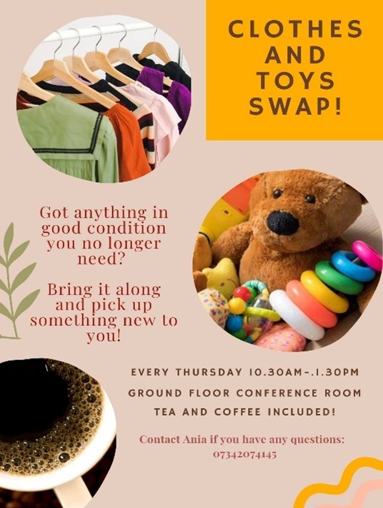 Clothes and Toy swap advert