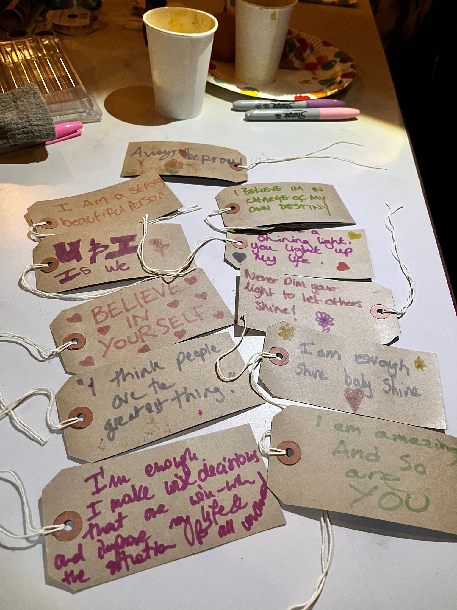 Photo of affirmation cards
